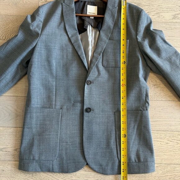 Diesel Men’s Wool Blazer Grey size XL - Picture 10 of 10